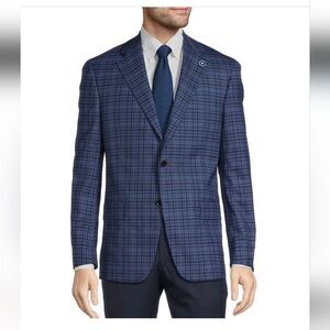 Hart Schaffner Marx Blue Plaid Blazer